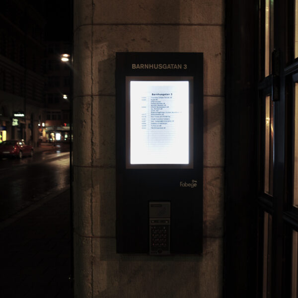 Fastighetsskylt i Corian – Anpassad för Porttelefon - Bild 4