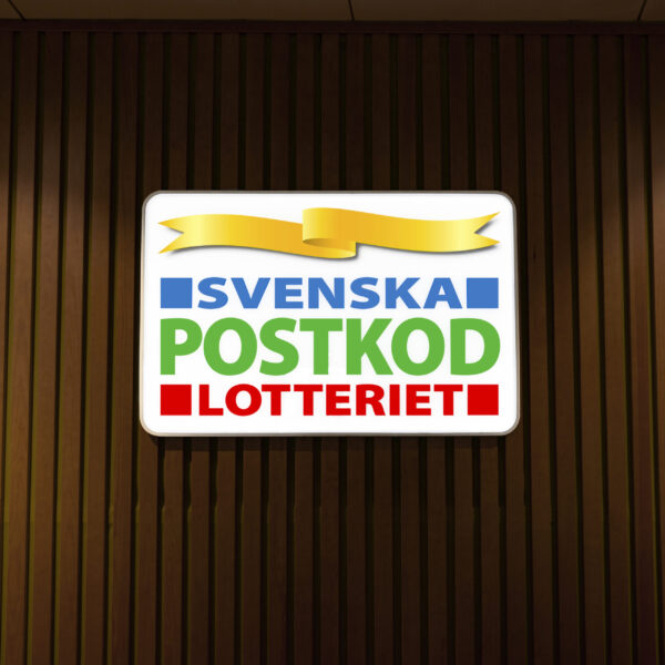 Receptionsskylt ljuslåda i rostfritt stål med LED och digitaltryckt akrylfront - Bild 3
