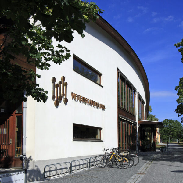 Fasadskylt i patinerad koppar med LED-bakbelysta individuella profilbokstäver och distansmontage för halo-effekt - Bild 4