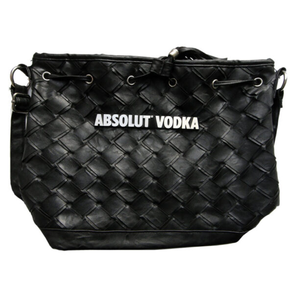 Absolut Vodka Gjuten Aluminiumskylt med Borstad och svart top Finish – Robust & Elegant