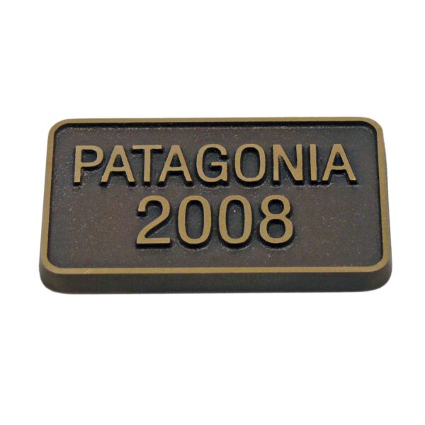 Gjutna bronskyltar med oxiderad finish – Patagonia - Bild 14