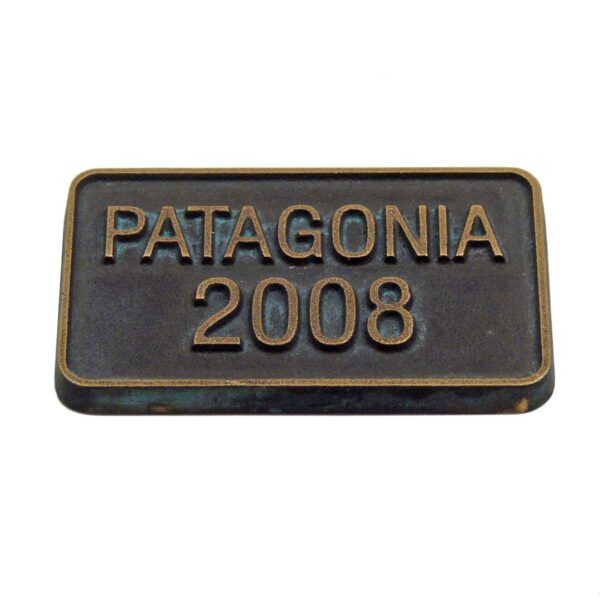 Gjutna bronskyltar med oxiderad finish – Patagonia - Bild 15