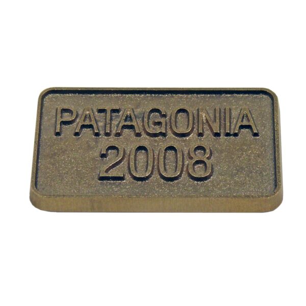 Gjutna bronskyltar med oxiderad finish – Patagonia - Bild 12