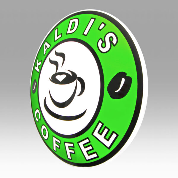 Konvex ljuslådefront Kaldis Coffee med vinyldekor - Bild 3