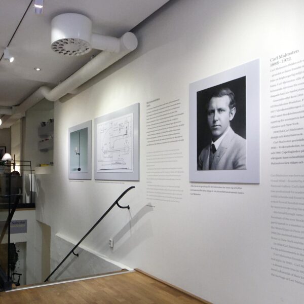 Väggdekor Carl Malmsten med svart vinyl och bildtryck - Bild 4