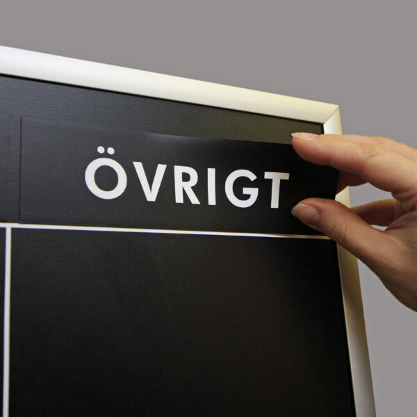 Lyxfällan TV3 eventskylt – magnetisk griffeltavla med dekor - Bild 3