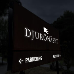 Pylonskylt Djurönäset 3